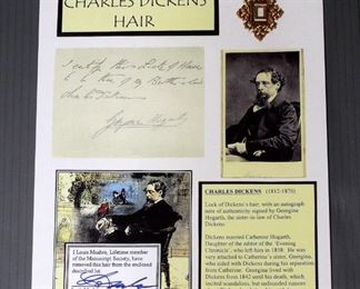 Charles Dickens's Hair Strand From The Louis Mushro Collection