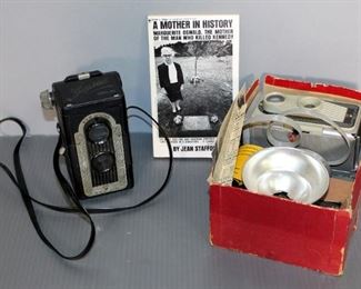 Imperial 620 Duo Lens Cameras, Same Model Used To Photograph Lee Harvey Oswald With Gun, Qty 2 (1 With Accessories In Box), Oswald Book, And More