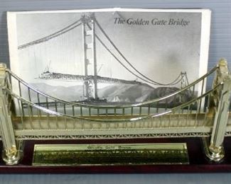 Golden Gate Bridge Paint, Models, Qty 2, Brass Wall Hooks, Pedestrian Day Ticket, Blue Print, And More