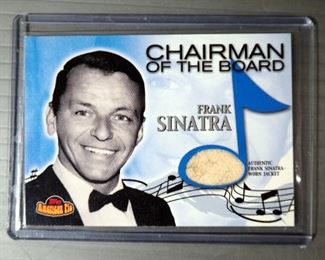 Frank Sinatra Worn Jacket Relic From Topps, And 1956 Life Magazine With Kim Novak Cover