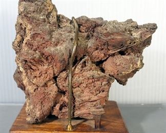 Craters Of The Moon National Monument Lava Piece, Approx 6" High x 6" Wide