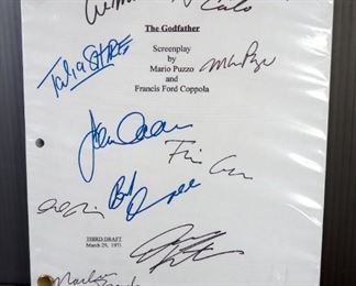 Screenplay For The Godfather, By Mario Puzzo And Francis Ford Coppola, 3rd Draft, Signatures On Front Are Facsimiles