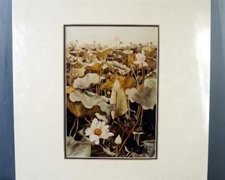 Hsing-Hua Chang (American, 20th Century) Signed And Numbered Floral Print, Numbered 14/750, Double Matted, 14.5" W x 17.5" H