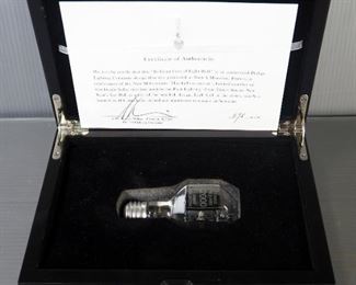 Times Square New Year's Eve Ball Light Bulb From 2000 1st Lighting (Test), Numbered 75/168, With COA, In Collector's Box