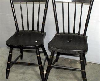 Wood Side Chairs Rescued From The 1871 Great Chicago Fire, Qty 2