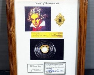 Beethoven Hair Strand From The Louis Mushro Collection