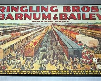 Ringling Bros-Barnum & Bailey Combined Circus Framed Poster, 34" W x 23" H