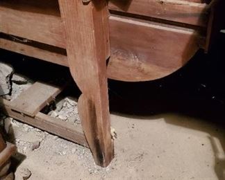 Barn Table with large Feed Bins