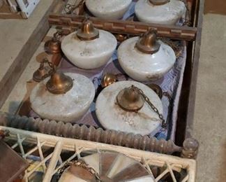 6 Large, Old School House hanging lights (more pics at end)