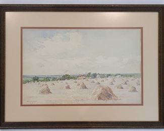 Vintage Watercolor by Irwin Elwood Smith 1934