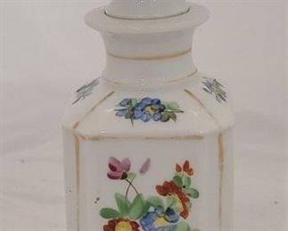 Antique Hand Painted Porcelain Perfume Bottle