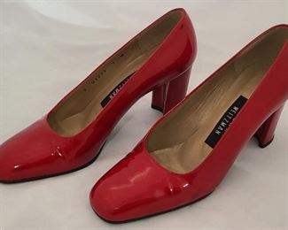 Stuart Weitzman Red Quasar Patent Leather Heels