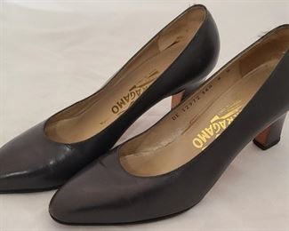 Salvatore Ferragamo Leather Black Heels