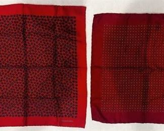 Two Turnbull & Asser English Silk Pocket Squares