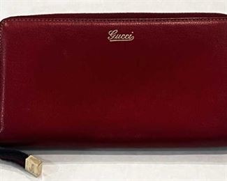 Women's Gucci Red Leather Clutch