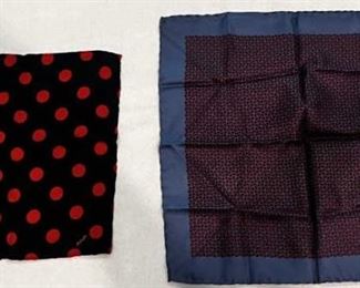 Battaglia and Charvet Silk Pocket Squares