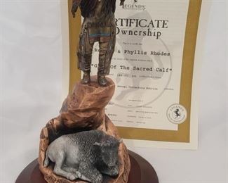 Legends Gift of the Sacred Calf Pardell Sculpture