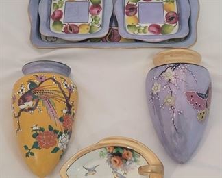 Vintage Japan Ceramics including Wall Pockets