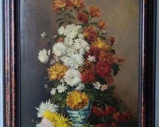 European School Oil on Canvas Still Life Painting