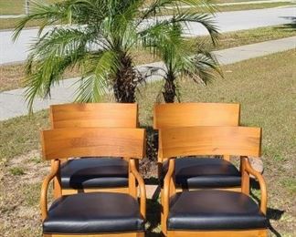 Set of 4 Danish Modern Style Armchairs