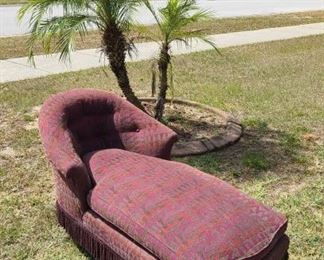 Small Upholstered Fainting Couch