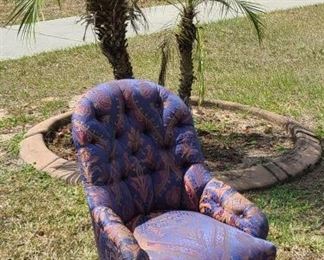 Nice Small Vintage Upholstered Chair