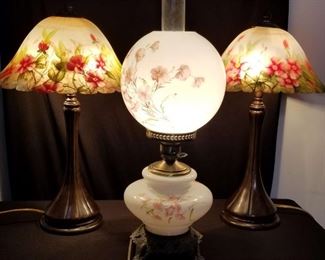 Vintage Accurate Casting Lamp and Two Table Lamps