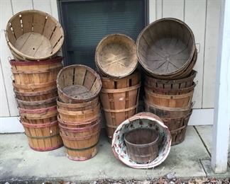 Assorted Vintage Bushel Other Baskets