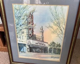 Fox theater signed print