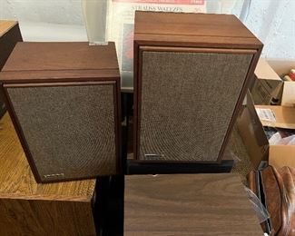 Pair of Vintage Ampex Bookshelf Speakers