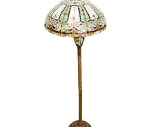 Colorful Tiffany-Style Floor Lamp
