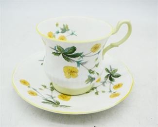 Queen's Rosina China Co Ltd Teacup and Saucer
