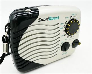 SportQuest Water Resistant AM/FM Portable Radio
