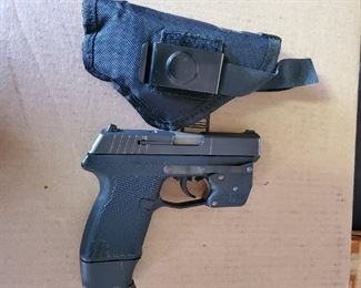 Kel Tec 40 p40 extended mag and laser