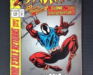 Marvel: Web of Spider-Man No. 118 1st Scarlet Spider Clone vs Venom