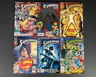 DC, Superman The Man of Steel No. 19, Superman in Action Comics No. 692-695, 684
