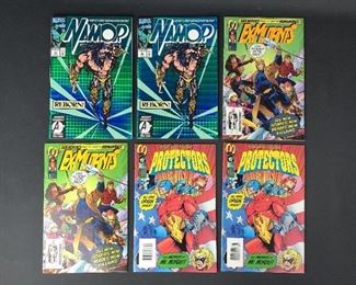 Malibu: Ex-Mutants No. 1 (2), Protectors No. 1 (2), Marvel Namor No. 37 (2)