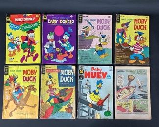 Vintage Harvey Comics Baby Huey, Gold Key Moby Duck, Whitman Daisy and Donald