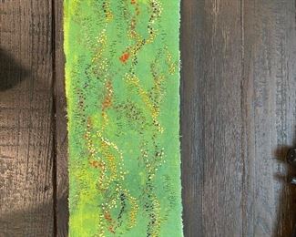 Spring Meadow fiber art