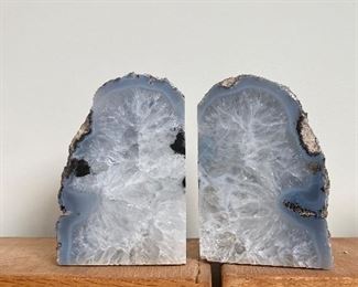 Quartz book-ends
