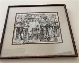 Sketch pen and ink - layered- artist?