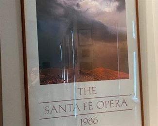Sante Fe framed opera poster 