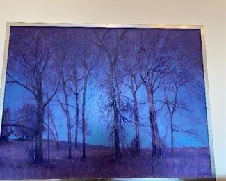 Stunning oil painting by William Azalone called "Very Blue."South Harris Sands"