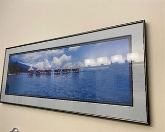 Framed Tahiti poster