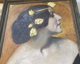 Antique German portrait by Eugen Spiro