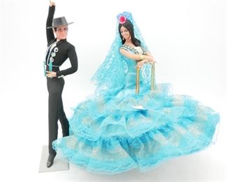 Marin Chiclana Flamenco Dancing Dolls Couple
