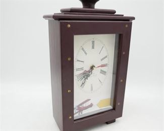 Tabletop Clock in Wood Box
