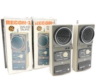 Vintage General Electric Recon-1 Walkie Talkies 3-5961B (Set of 2)

