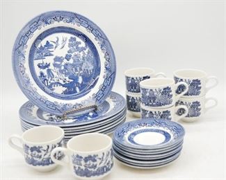 Churchill "Blue Willow" Dinnerware Set
