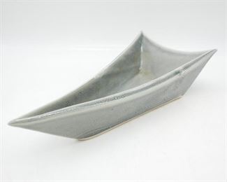 Unique Ceramic Triangular Container
